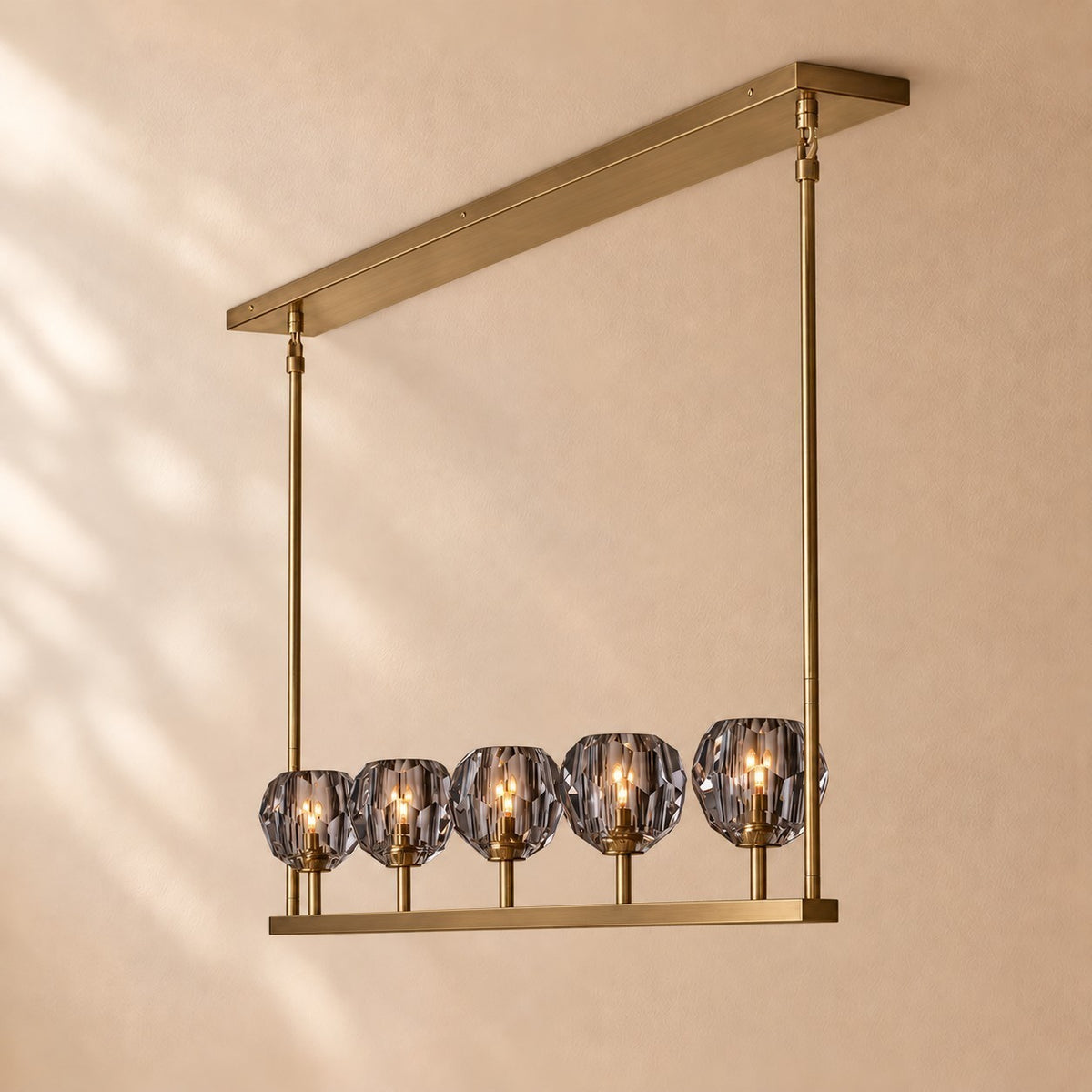 Bouine Glass Linear Chandelier 48''