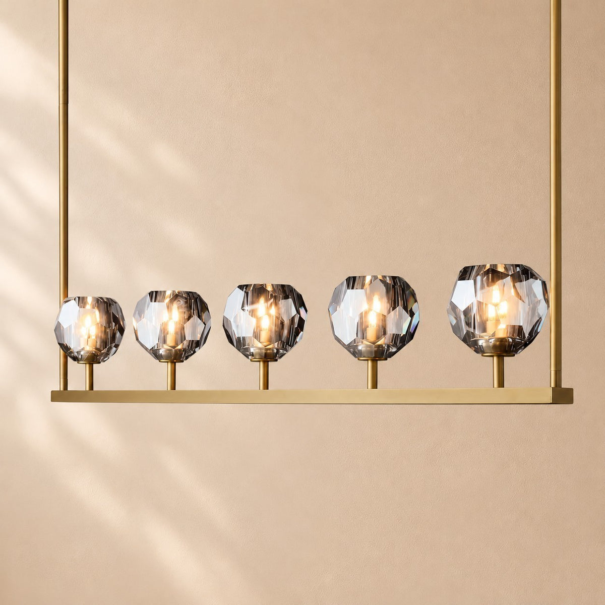 Bouine Glass Linear Chandelier 48''