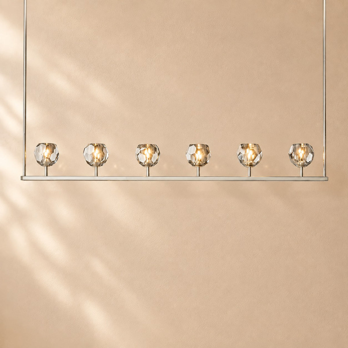 Bouine Glass Linear Chandelier 60''