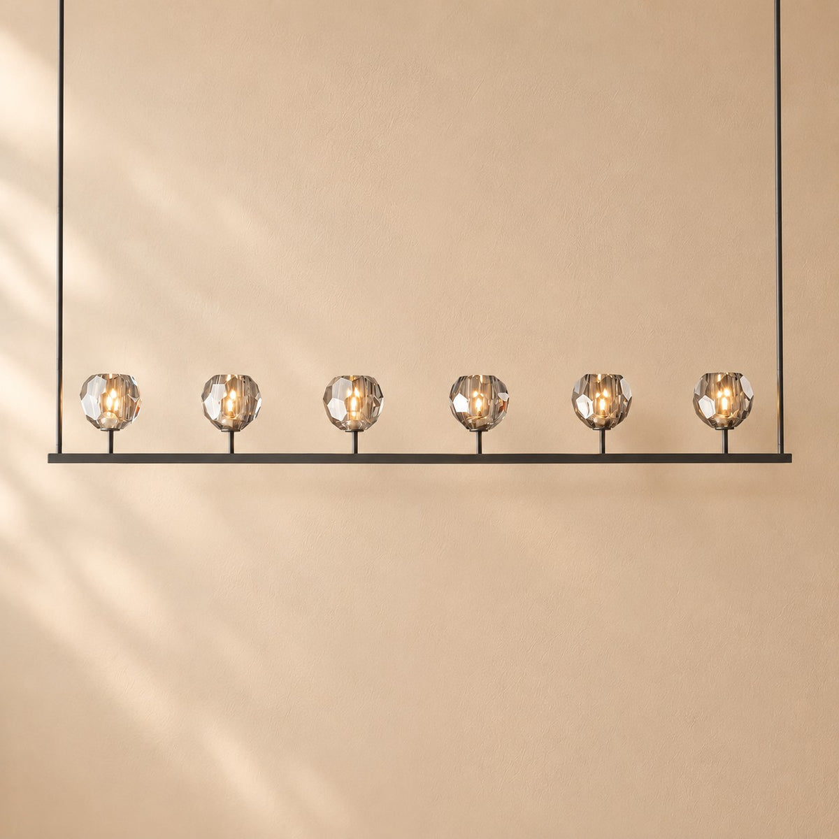 Bouine Glass Linear Chandelier 60''