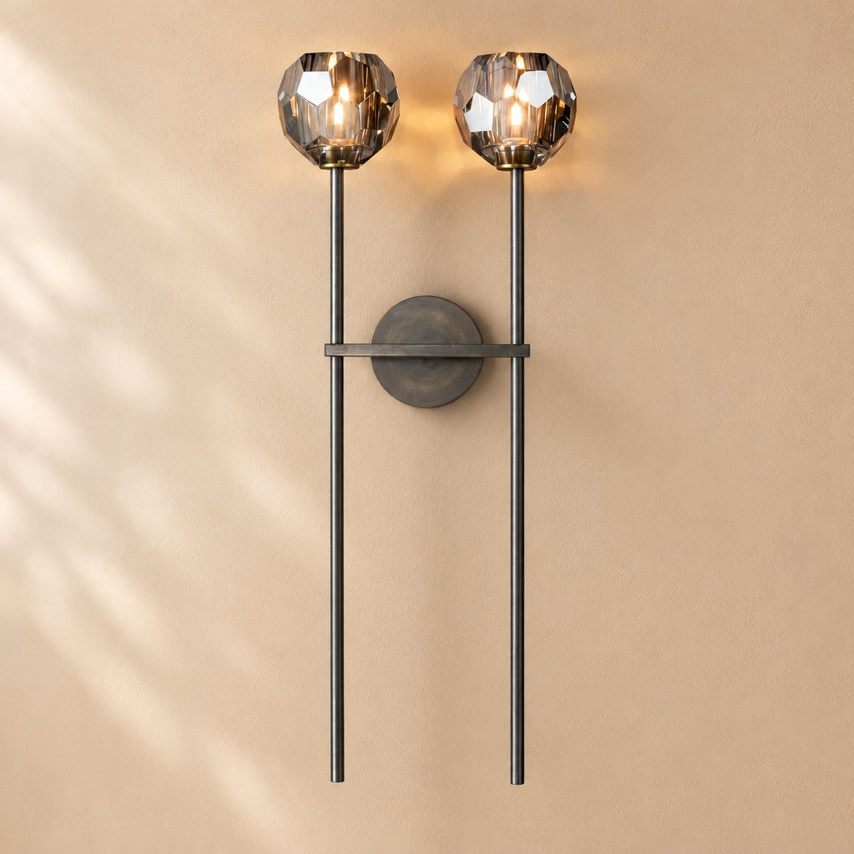 Bouine Glass Grand Double Sconce 28''