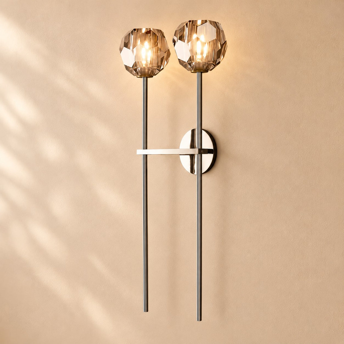 Bouine Glass Grand Double Sconce 28''