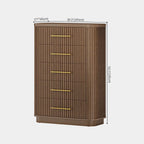 Cove Fluted Solid Oak 5-Dreawer Dresser