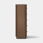 Cove Fluted Solid Oak 5-Dreawer Dresser