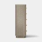 Cove Fluted Solid Oak 5-Dreawer Dresser