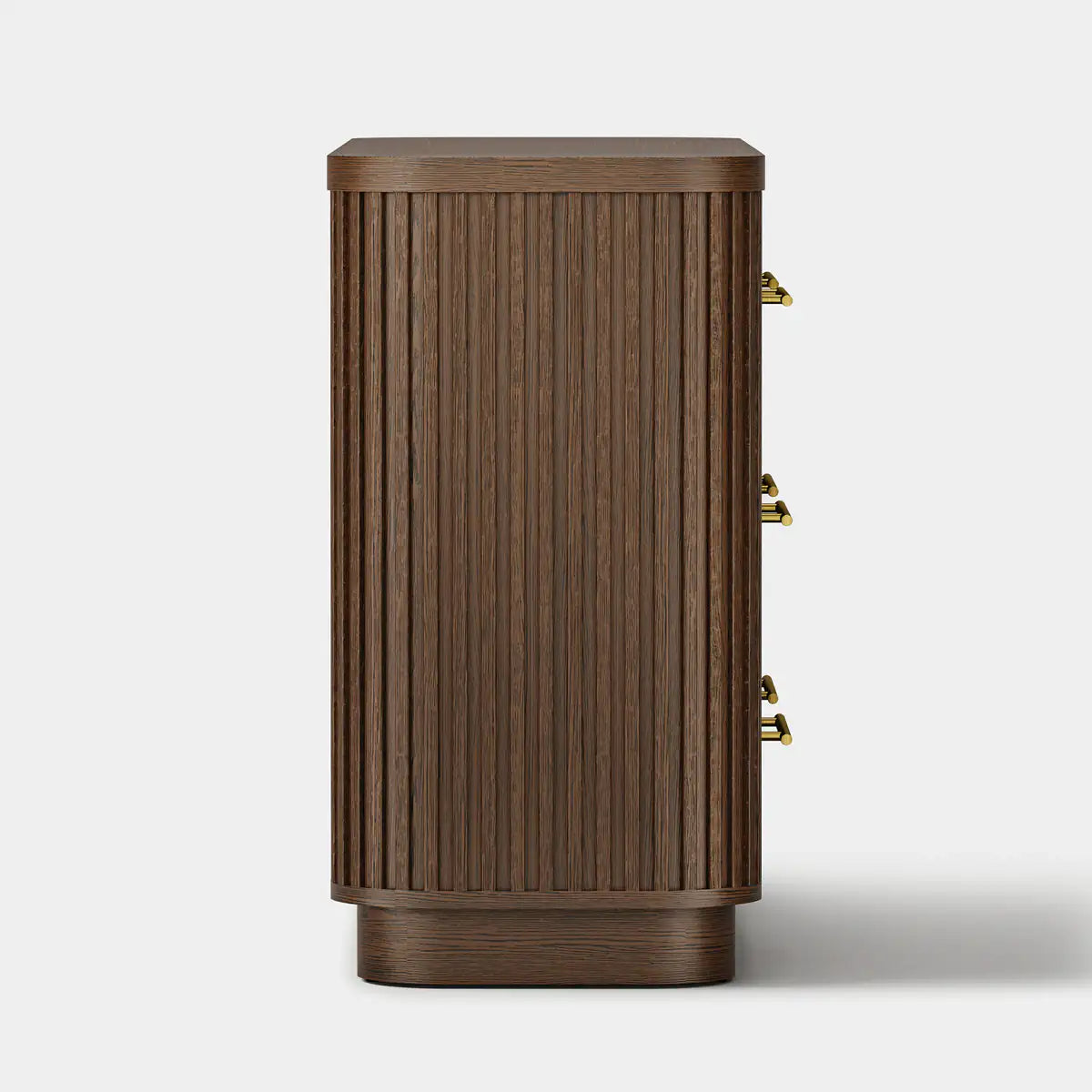 Cove Fluted Solid Oak 6-Dreawer Dresser
