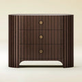 Cove Fluted Solid Oak Nightstand