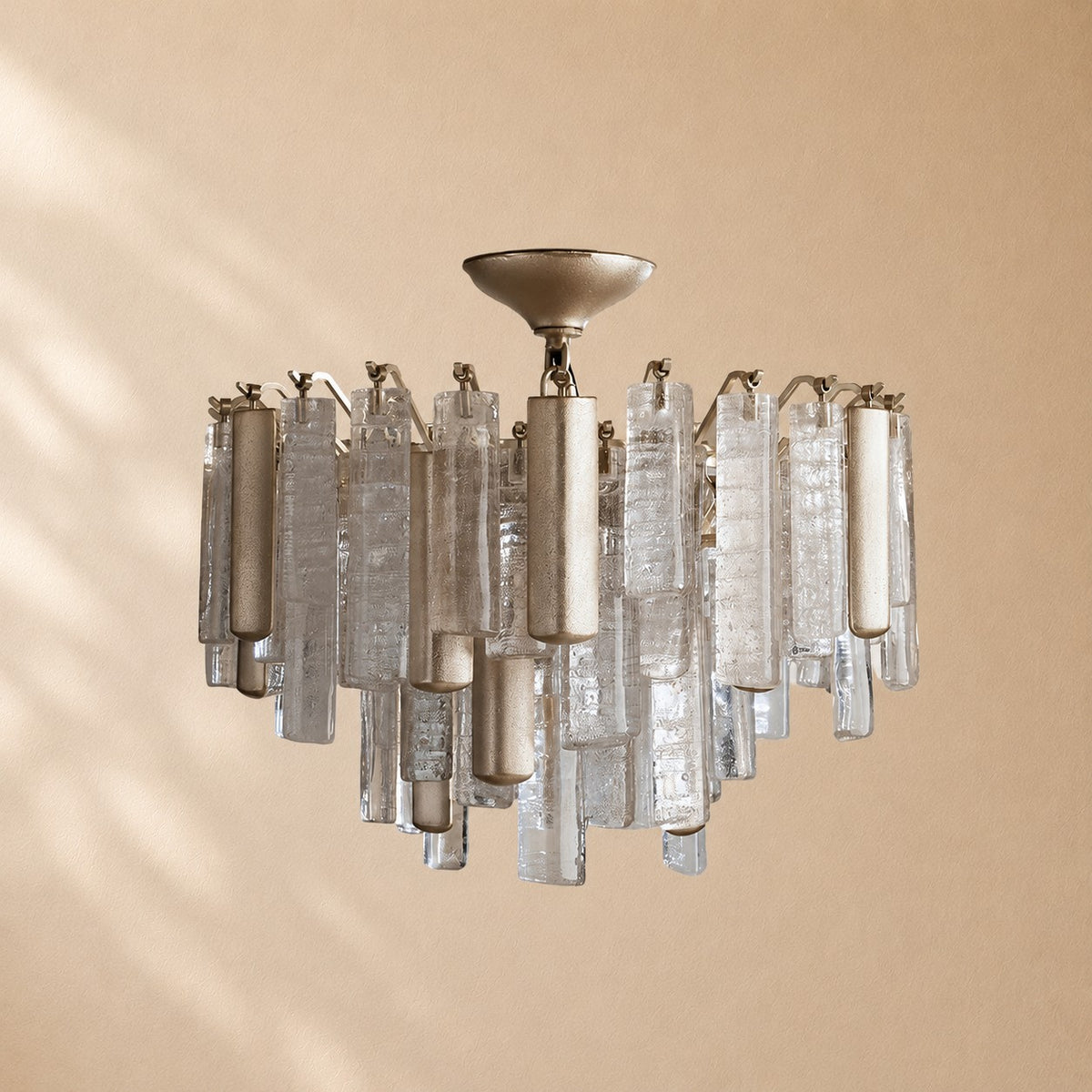 Dale Crystal Prism Flush Mount
