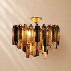Dale Crystal Prism Flush Mount