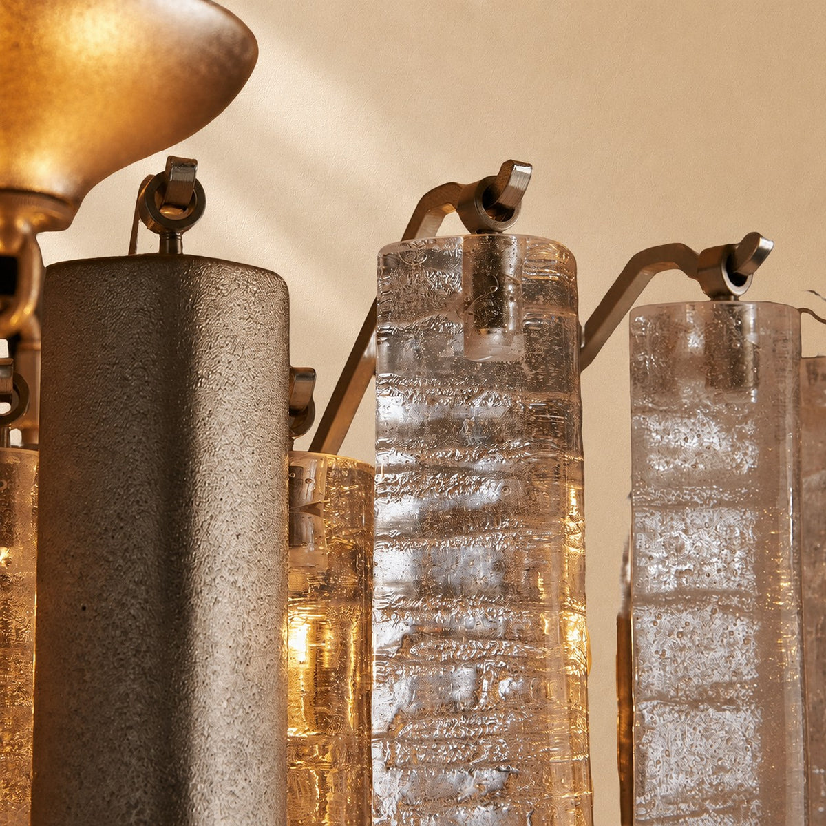 Dale Crystal Prism Flush Mount
