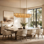 Dale Crystal Prism Linear Chandelier