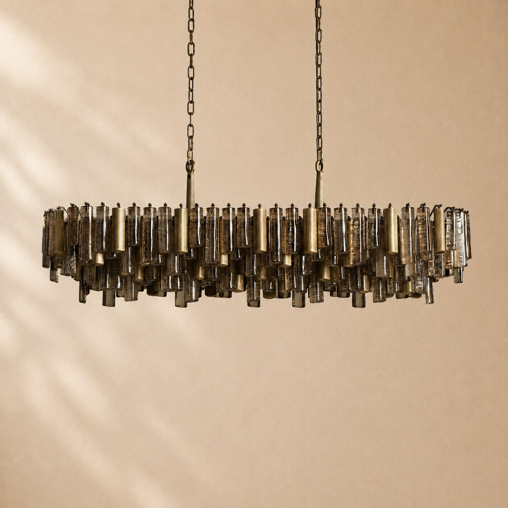 Dale Crystal Prism Linear Chandelier