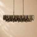 Dale Crystal Prism Linear Chandelier