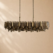 Dale Crystal Prism Linear Chandelier