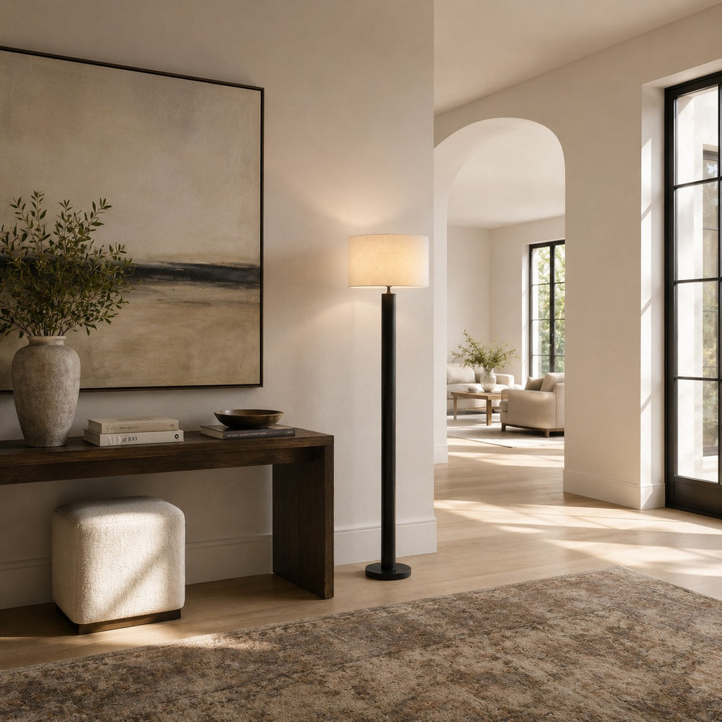 Donna Linen Floor Lamp