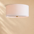 Donna Linen Flush Mount