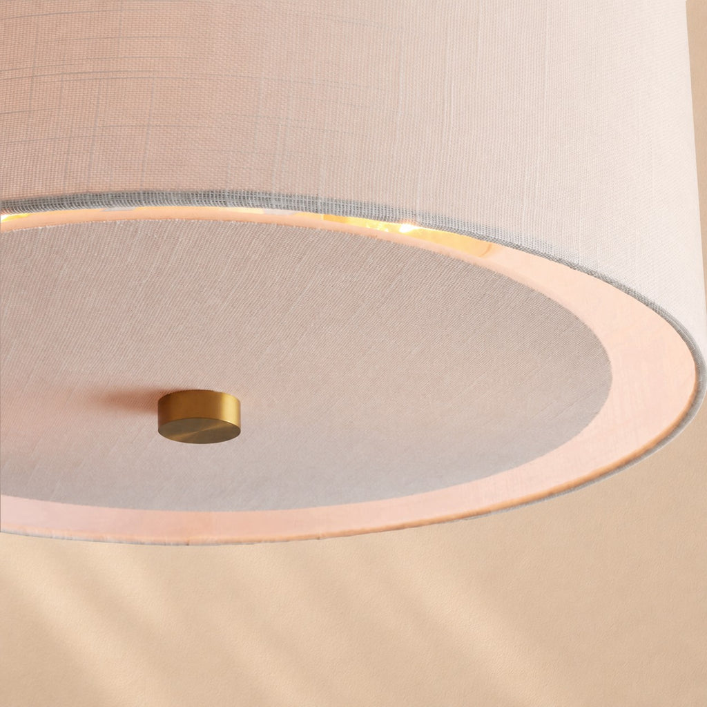 Donna Linen Flush Mount