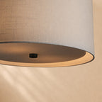 Donna Linen Round Pendant