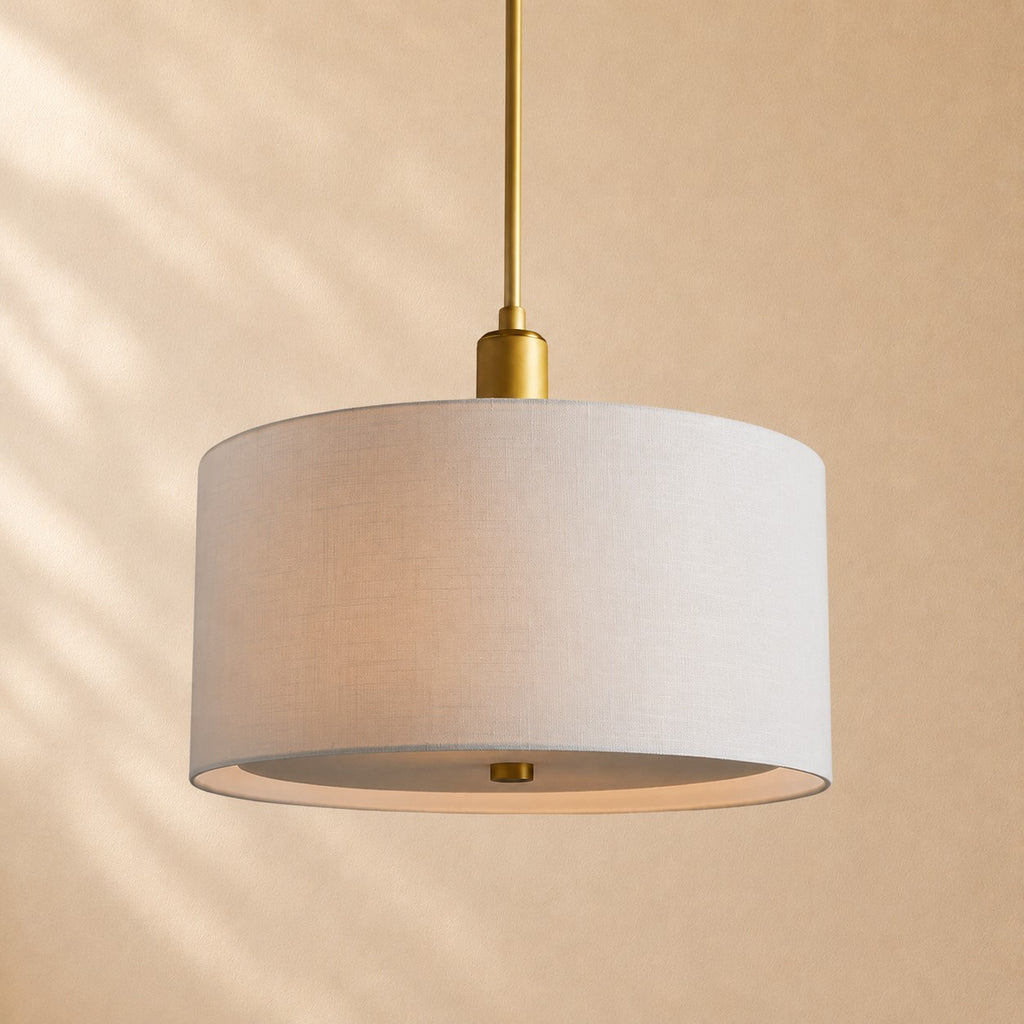 Donna Linen Round Pendant