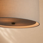 Donna Linen Round Pendant