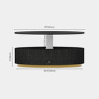 Echo Ridge Solid Oak Fluted Coffee Table 55"W
