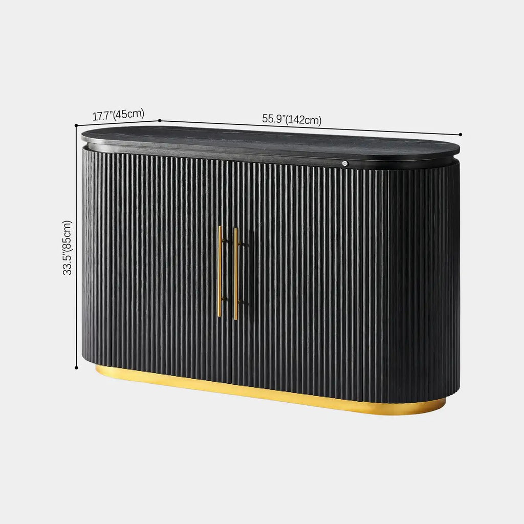 Echo Ridge Solid Oak Fluted Sideboard