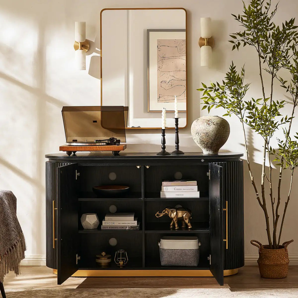 Echo Ridge Solid Oak Fluted Sideboard