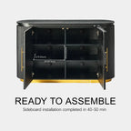 Echo Ridge Solid Oak Fluted Sideboard