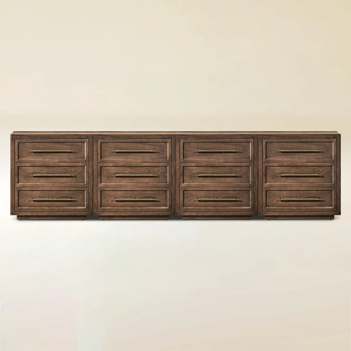 Elara Solid Wood 12-Drawer Dresser