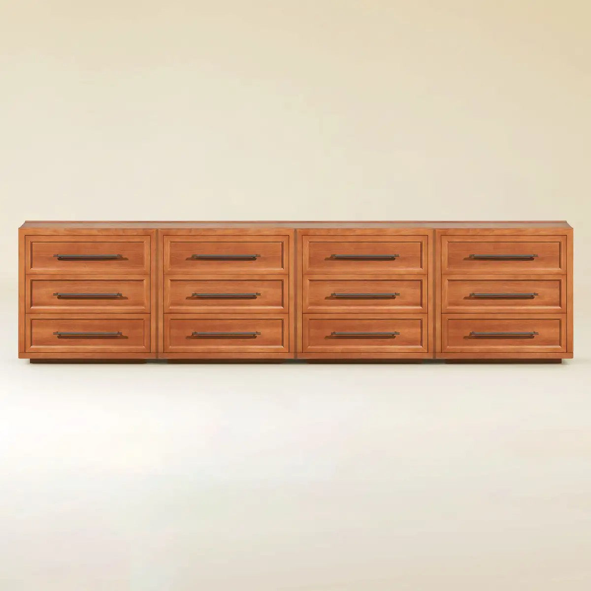 Elara Solid Wood 12-Drawer Dresser