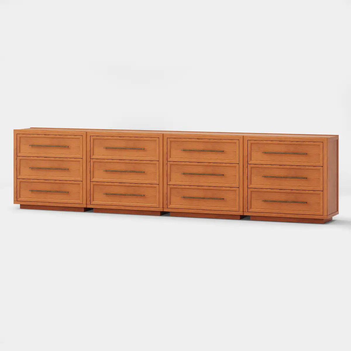 Elara Solid Wood 12-Drawer Dresser