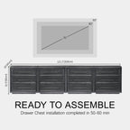 Elara Solid Wood 12-Drawer Dresser