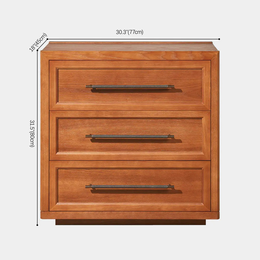 Elara Solid Wood 3-Drawer Chest