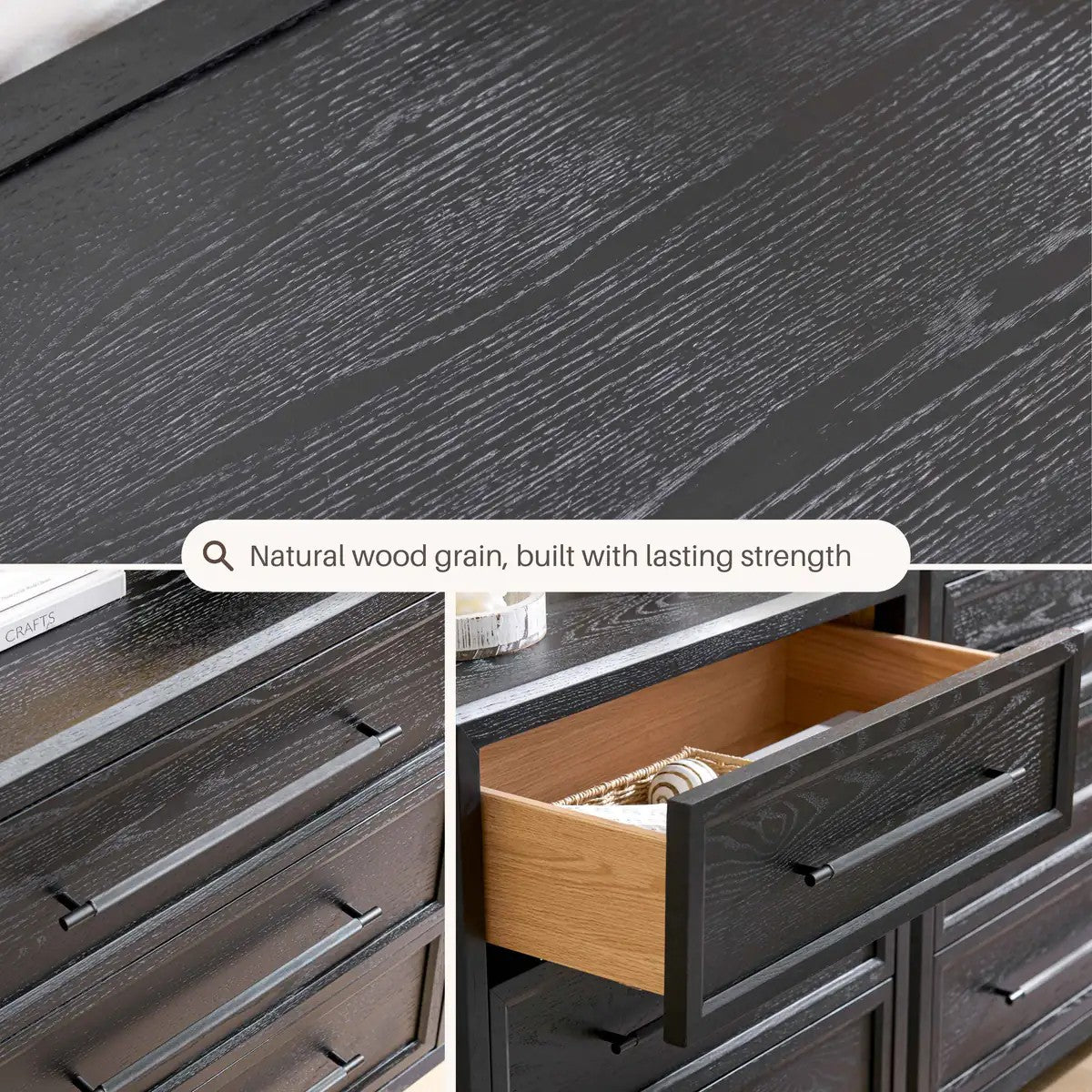 Elara Solid Wood 3-Drawer Chest