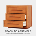 Elara Solid Wood 3-Drawer Chest