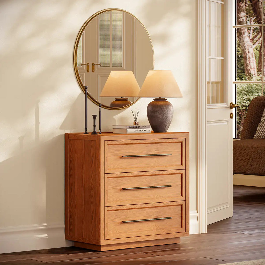 Elara Solid Wood 3-Drawer Chest