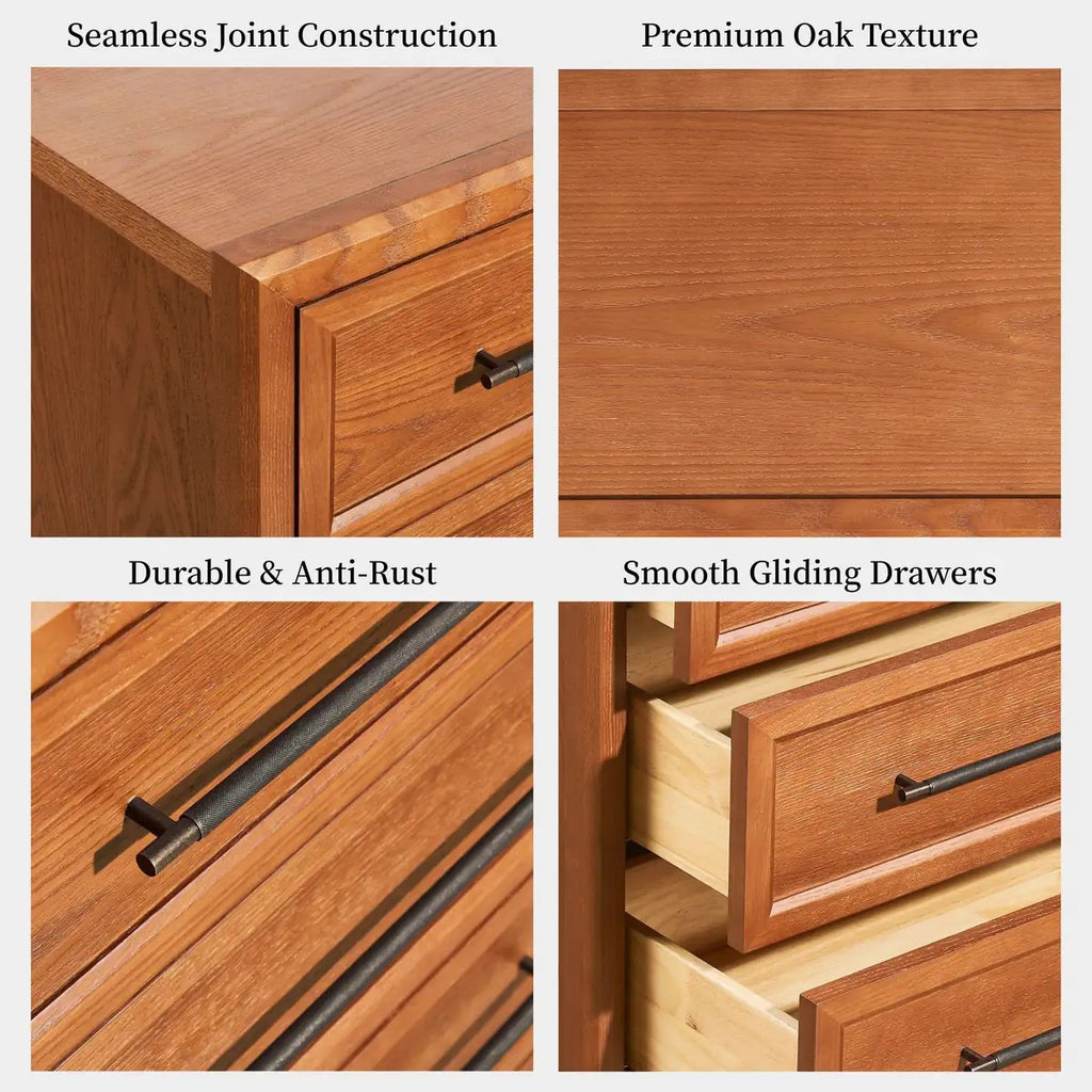 Elara Solid Wood 3-Drawer Chest