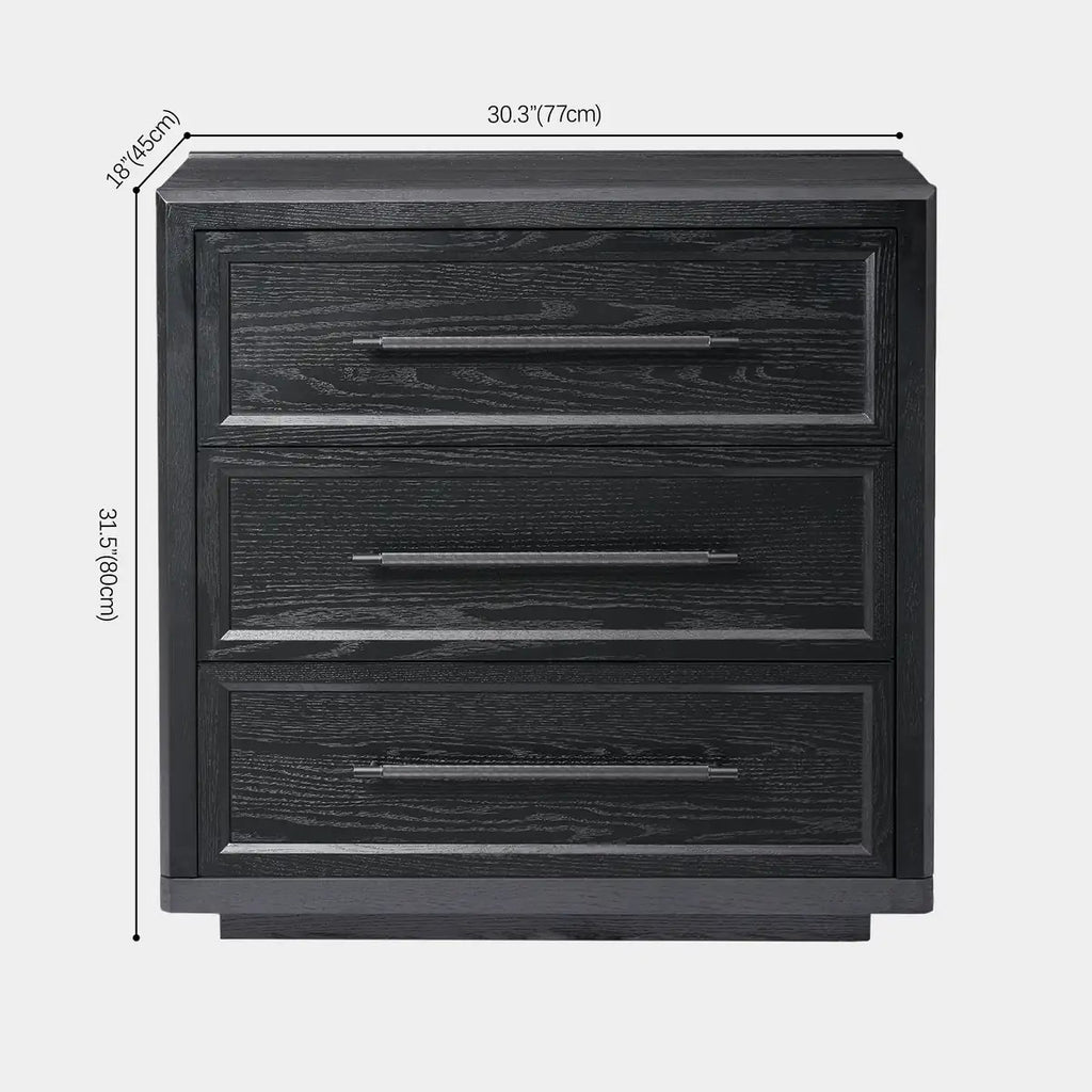 Elara Solid Wood 3-Drawer Chest