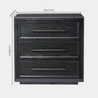 Elara Solid Wood 3-Drawer Chest