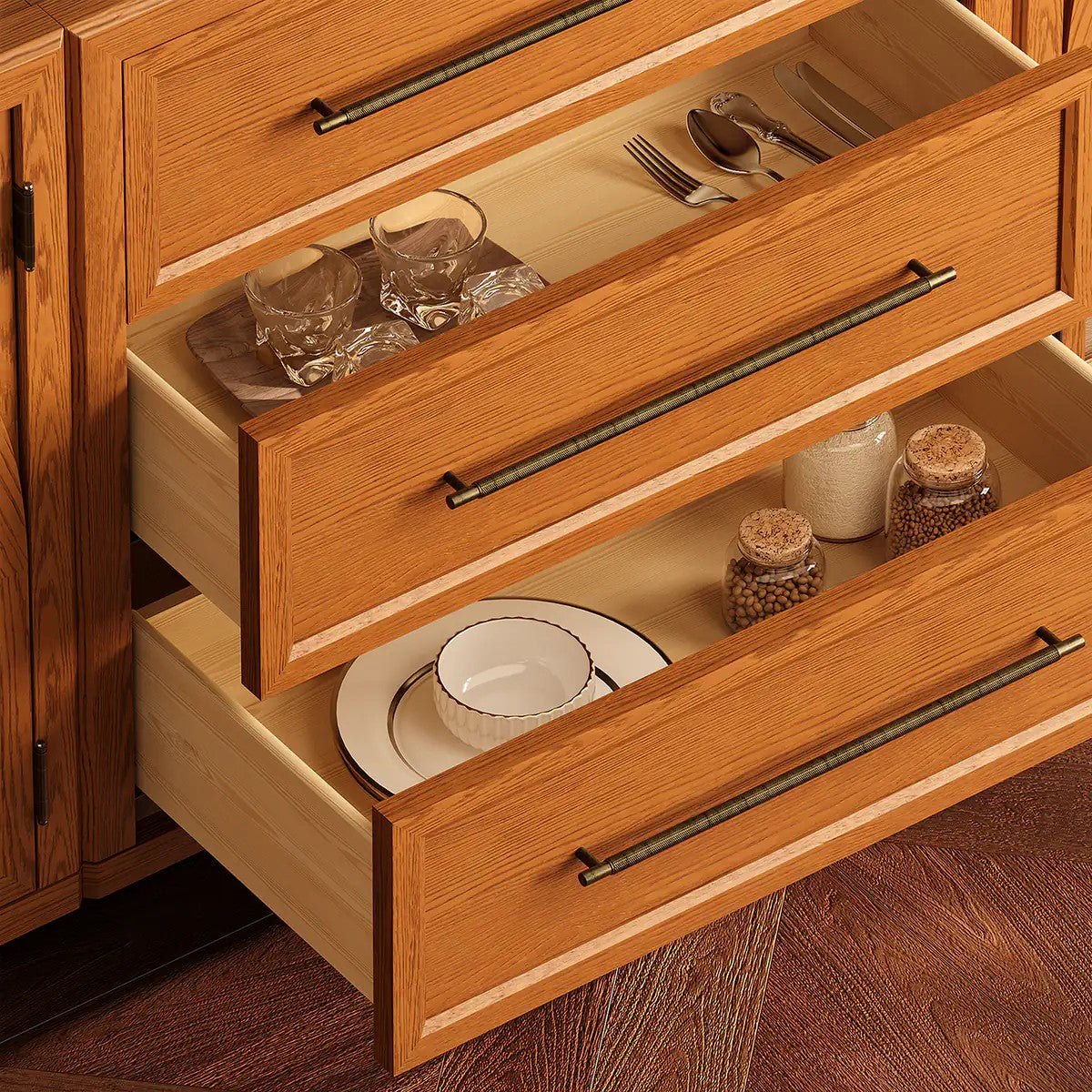 Elara Solid Wood 3-Drawer Chest