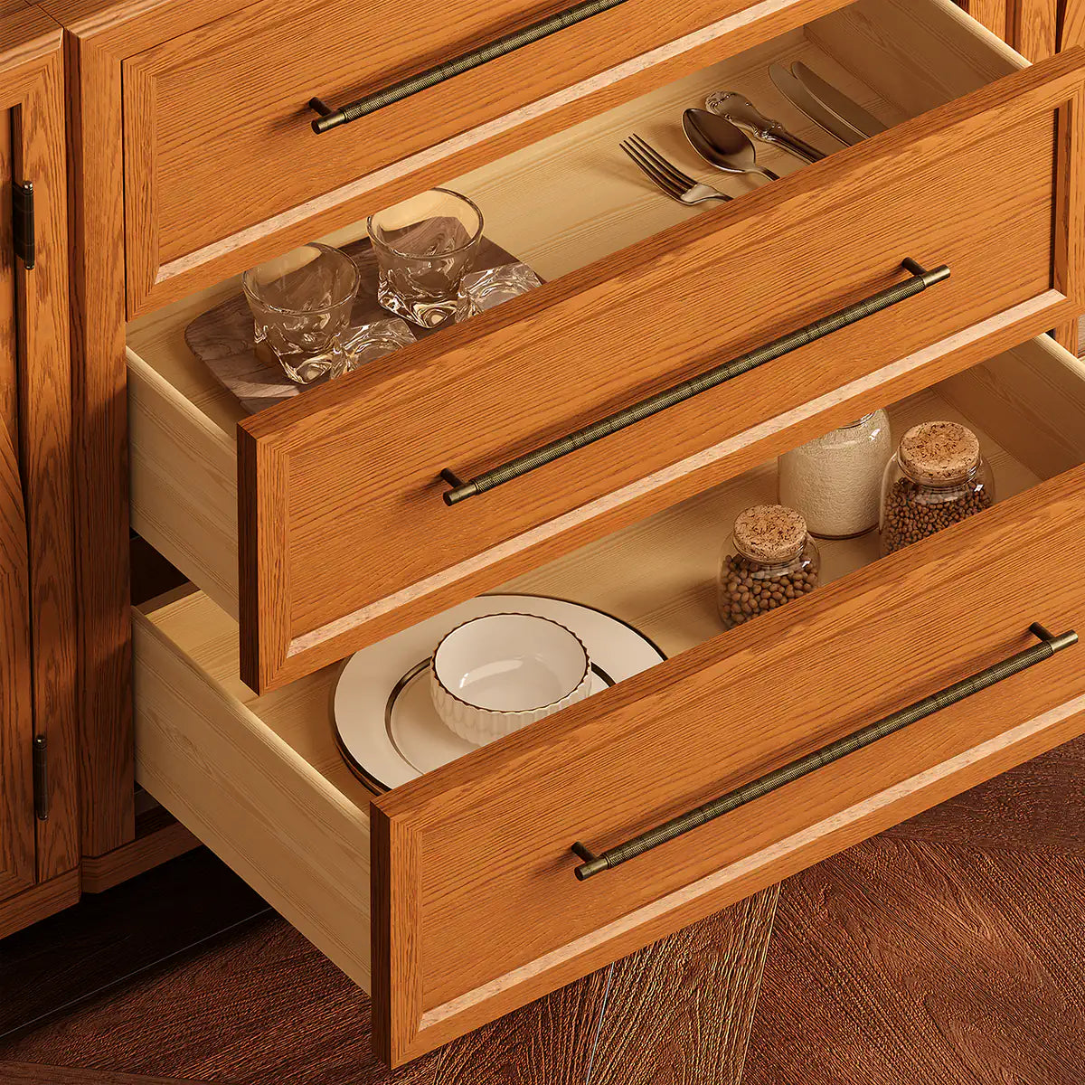 Elara Solid Wood 12-Drawer Dresser