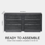 Elara Solid Wood 9-Drawer Dresser