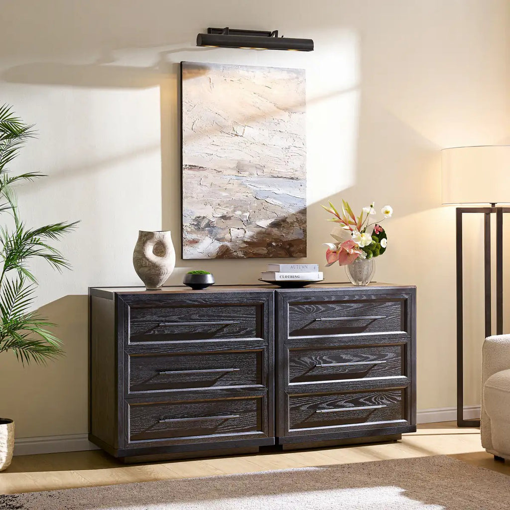 Elara Solid Wood 6-Drawer Dresser