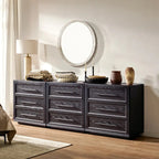 Elara Solid Wood 9-Drawer Dresser