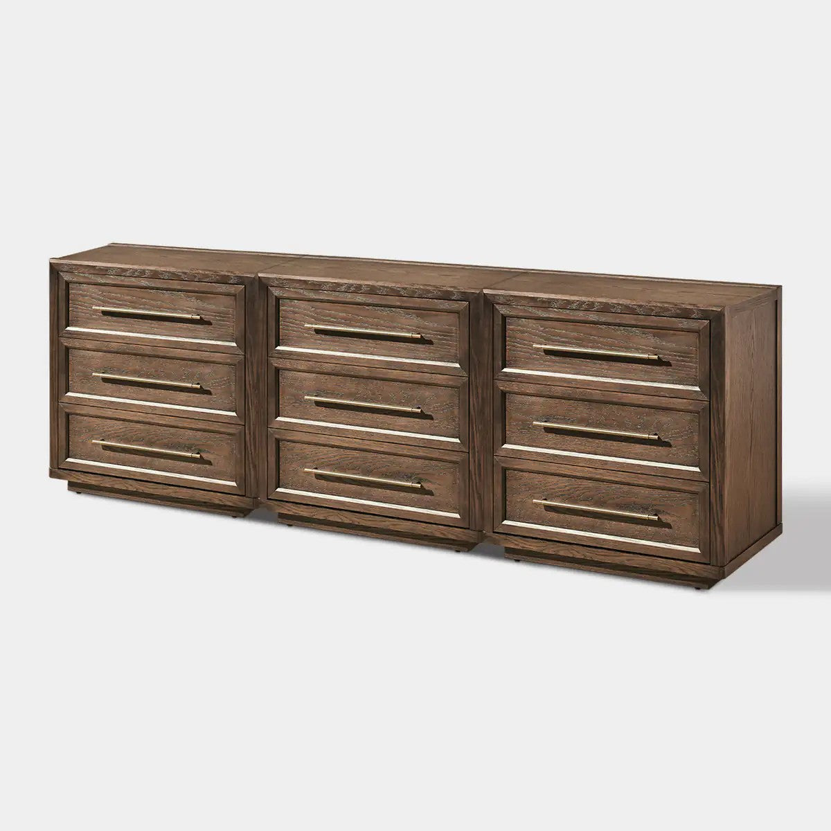 Elara Solid Wood 9-Drawer Dresser