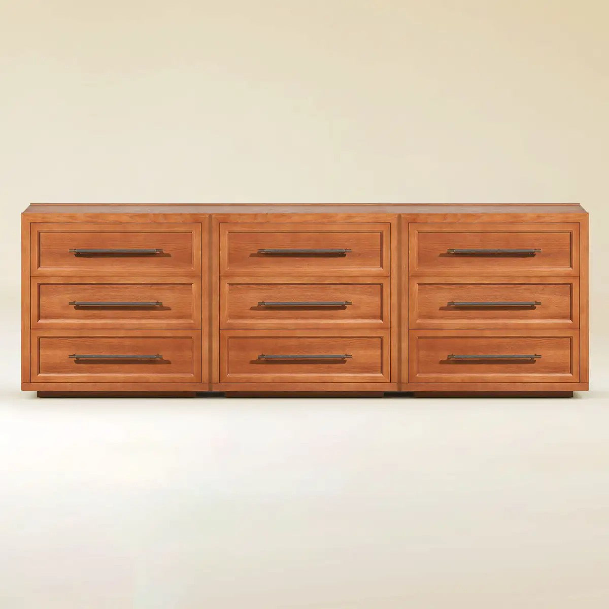 Elara Solid Wood 9-Drawer Dresser