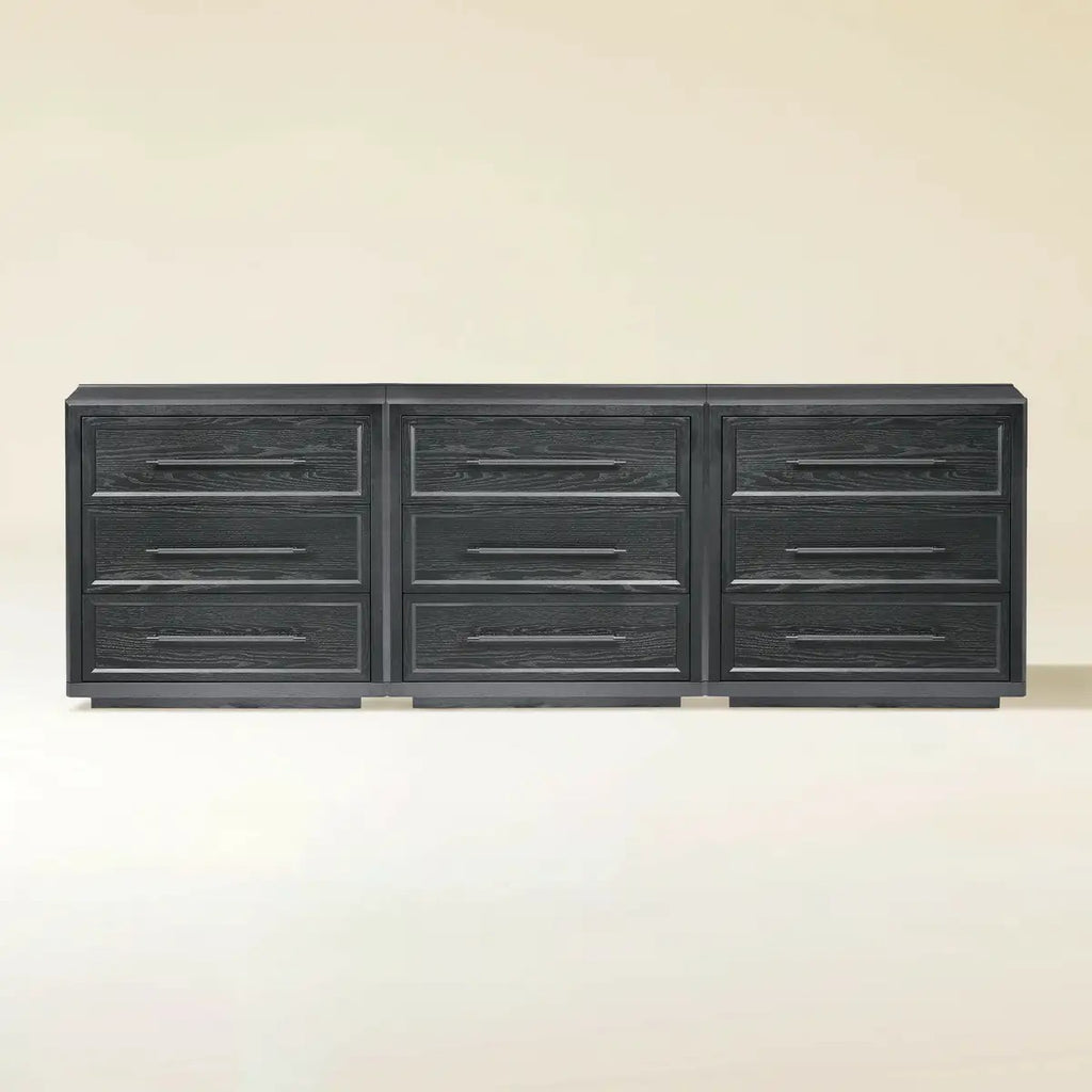 Elara Solid Wood 9-Drawer Dresser