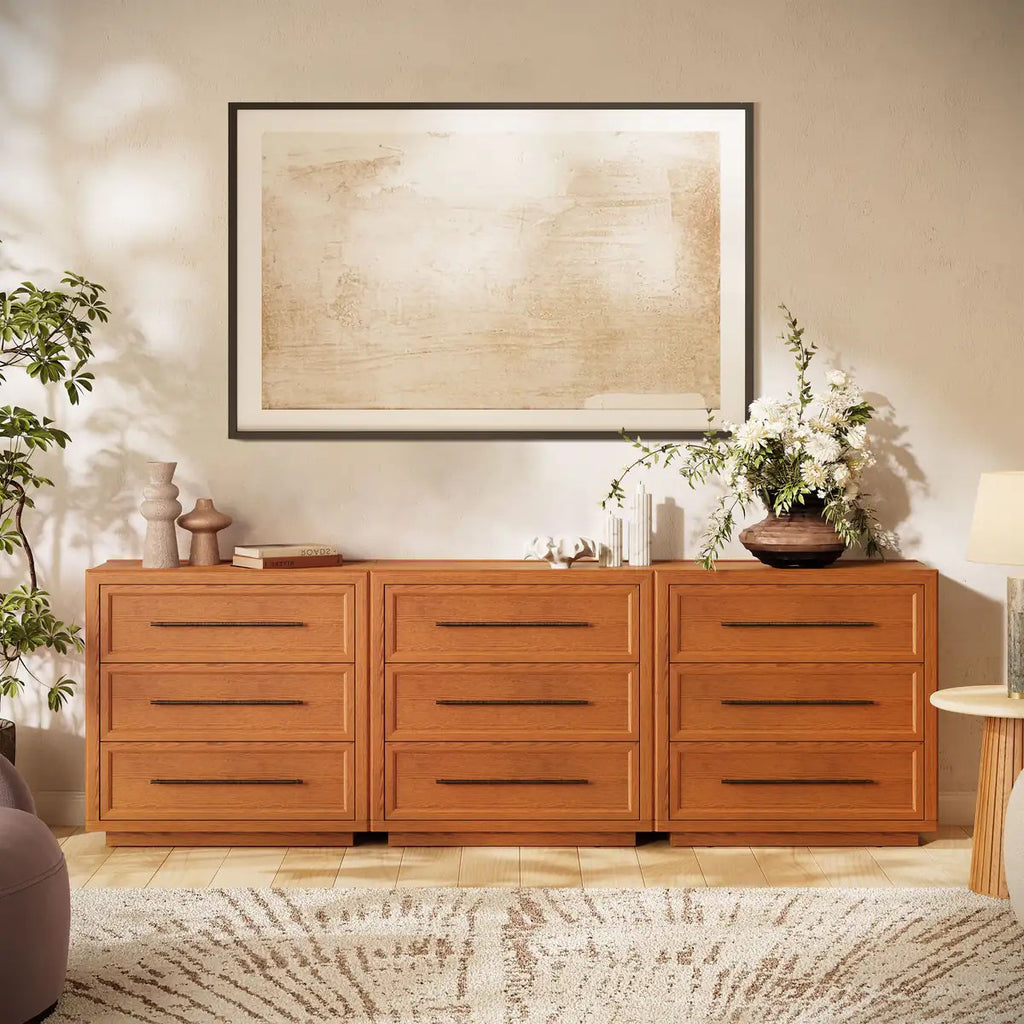 Elara Solid Wood 9-Drawer Dresser