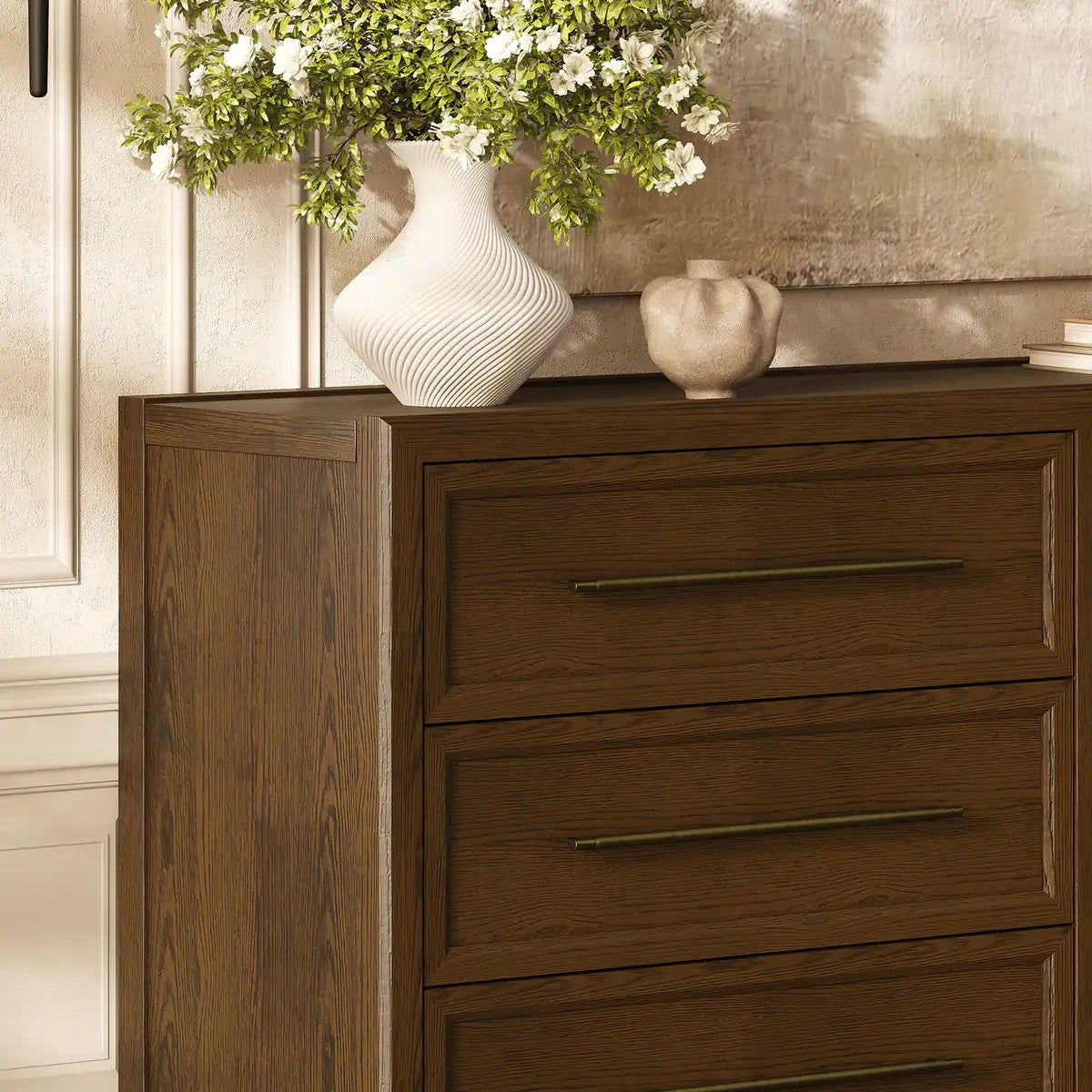 Elara Solid Wood 12-Drawer Dresser