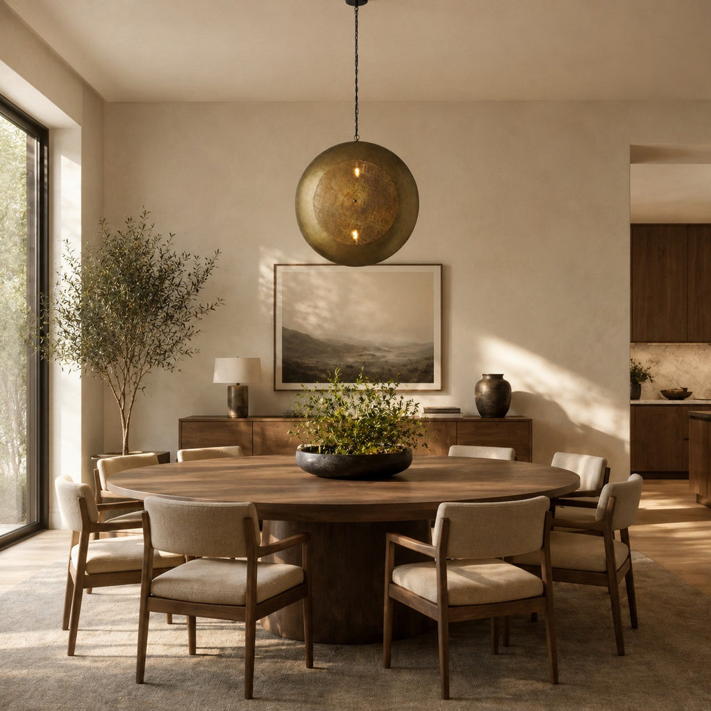 Elsie Perforated Brass Orb Pendant